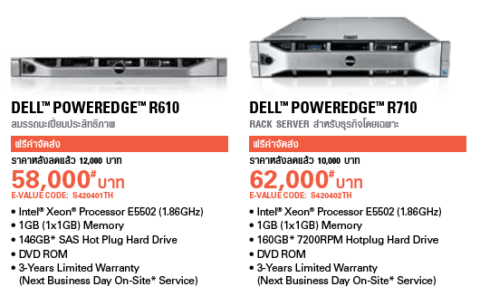 dell server r610, r710